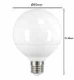 Bombilla LED Globo E27 G95 300º 15W Osram