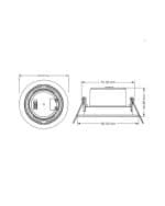 Empotrable LED 7W Cuadrado Blanco - CCT - Imagen 4