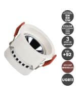 Empotrable LED Potencia Y Color Seleccionable 5W - 8W -12W Blanco Chip Bridgelux UGR1 CRI +92