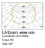Farola LED 60W Philips Lumileds SMD 3030 160Lm/W- 5 Años De Garantía