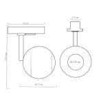 Foco LED 10W Carril Monofásico Chip Bridgelux CRI+93