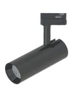 Foco LED 30W Cromo Negro Para Carril Monof&aacute;sico DOB Driverless 24&ordm;- 5 A&ntilde;os De Garant&iacute;a