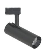 Foco LED 30W Cromo Negro Para Carril Monof&aacute;sico DOB Driverless 24&ordm;- 5 A&ntilde;os De Garant&iacute;a