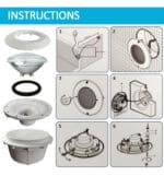 Housing PAR56, Carcasa empotrable para foco LED piscina - Imagen 7