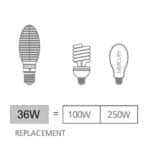 Lampara LED 36W BRIDGELUX E27 Alta Resistencia