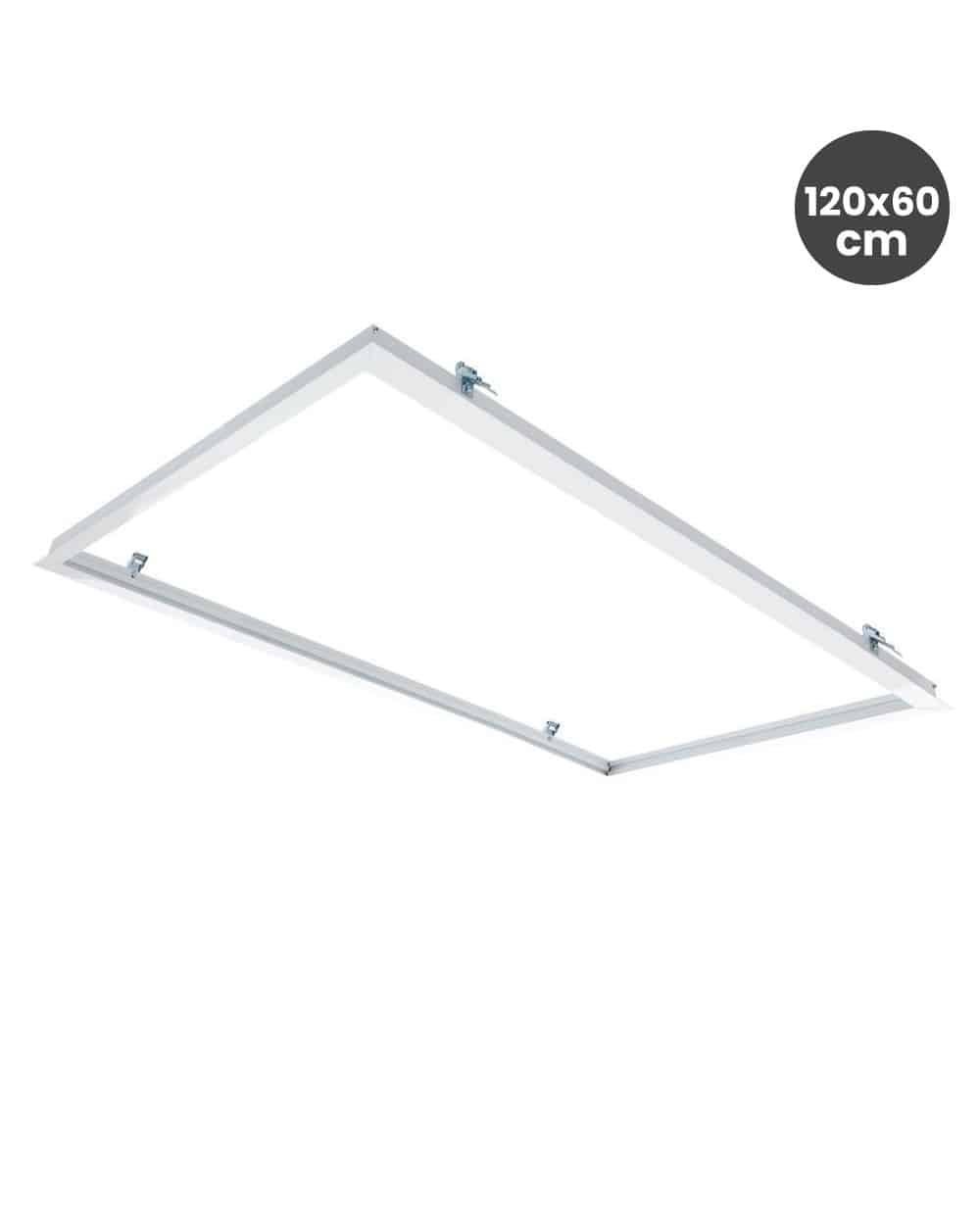 Marco Para Empotrar Panel LED De 120x60 Cm Color Blanco - Ledeco  Iluminación Led