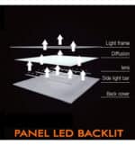 Panel led 60x60 80w Chip Osram retroiluminado - Imagen 8