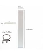 Panel Colgante LED 40W Philips Driver DOBLE LUZ 120X20cm Color Seleccionable - Imagen 5