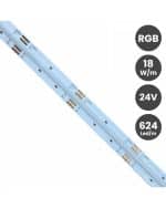 Tira LED COB 24V RGB 18W/M- 624 LED/M IP20