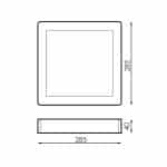 Panel de Superficie Serie Slim Cuadrado 25W - Imagen 3
