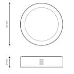 Panel de Superficie Serie Slim Circular 12W - Imagen 3