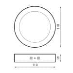 Panel de Superficie Serie Slim Circular 6W - Imagen 3