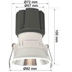 Downlight LED 15W - CROMO - CIRCULAR - CRI+92 - UGR13 - Imagen 5
