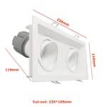 Downlight LED 30W - Direccionable - BLANCO Doble - CRI+92 - UGR13 - Imagen 7
