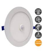 Placa LED Circular Color Y Potencia Seleccionable 24W - 22W- 20W -18W Osram Chip Con Detector De Movimiento