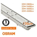 Regleta Estanca LED integrado - SENSOR MOVIMIENTO PIR - 35W-30W-25W-20W - OSRAM Driver - 120cm - Imagen 3