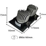 Downlight LED 30W - Direccionable - Doble - CRI+92 - UGR13