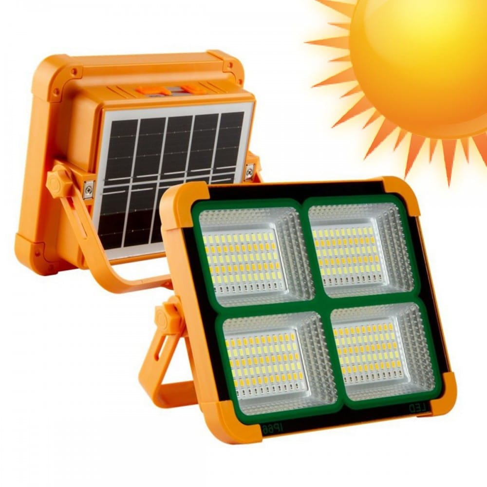 Foco Solar de 50W con 288 LED para Interior y Exterior