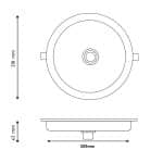 Panel Led Circular Serie Sensor Light 18W - Imagen 3