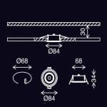 Downlight LED 6W RGB+CCT - Control Remoto - Chip Lumileds - Imagen 5