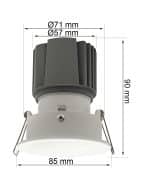 Foco Downlight Empotrable LED 15W Circular Blanco CRI+92 UGR13 - Imagen 5