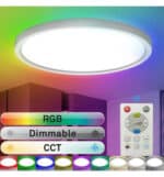 Plaf&oacute;n LED 18W RGB+CCT - Control Remoto - Chip Lumileds