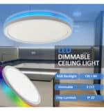 Plaf&oacute;n LED 18W RGB+CCT - Control Remoto - Chip Lumileds - Imagen 11