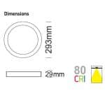 Plaf&oacute;n LED 18W RGB+CCT - Control Remoto - Chip Lumileds - Imagen 5