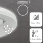 Plaf&oacute;n LED Superficie 20W - 4000K - Chip Lumileds - Detector PIR - Imagen 3