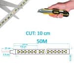 Tira LED 220V FOTOGRAFIA VIDEO | CORTE A MEDIDA | 120 LED/m | 50m | SMD2835 | 1800Lm/W | 14W/M | IP67 | Corte cada 10cm - Imagen 7