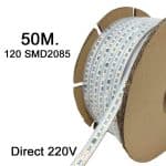 Tira LED 220V FOTOGRAFIA VIDEO | CORTE A MEDIDA | 120 LED/m | 50m | SMD2835 | 1800Lm/W | 14W/M | IP67 | Corte cada 10cm - Imagen 8