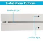LED 72W Lineal - 2 metros - Regleta + Colgante POSTDAM - UGR17 - Imagen 7
