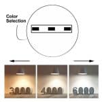 Plafon LED + Downlight - Negro - ASKIM -24W AJUSTABLE - CCT - Color Seleccionable - Imagen 6