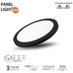 Plafon LED + Downlight - Negro - ASKIM -18W AJUSTABLE - CCT