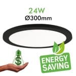 Plafon LED + Downlight - Negro - ASKIM -24W AJUSTABLE - CCT - Color Seleccionable - Imagen 3