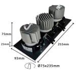 Downlight LED 45W - Direccionable - Triple - CRI+92 - UGR13