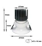 Downlight LED CIRCULAR 15W - CRI+92 - UGR13