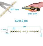 Tira LED 24V | 240xLED/M | 5m | SMD2025 | CCT | 10W/M | IP20