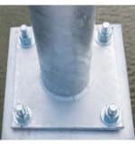 4 Pernos De Anclaje Para Suelo Para Columna - Acero Zincado - 16mm - Imagen 4