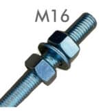 4 Pernos De Anclaje Para Suelo Para Columna - Acero Zincado - 16mm - Imagen 5