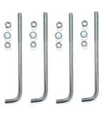 4 Pernos De Anclaje Para Suelo Para Columna - Acero Zincado - 16mm - Imagen 7