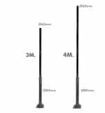 Columna BRUSELAS Negro - 3 Metros - 4 Metros - Imagen 4