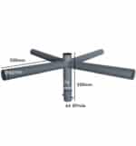 Cruceta De Acero De 4 Brazos - Imagen 4