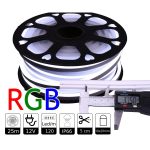Neon led flexible simple 12V RGB 8mm 112 led metro 8W 25m