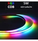 Tira LED 24V RGB | COB | 5m | 420LED/M | 16W/M | 140Lm/W|IP20 - Imagen 3