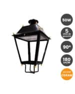 Farola Villa Aluminio LED 50W OSRAM Chip 180Lm/W- 5 A&ntilde;os De Garantia