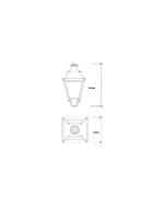 Farola Villa Aluminio LED 50W OSRAM Chip 180Lm/W- 5 A&ntilde;os De Garantia