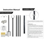 Kit De 2 Soportes Metal - 2,4 Metros - Para Iluminaci&oacute;n De Exterior Y Colgante - Imagen 5