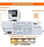 Downlight LED 18W-20w-22w-24W Circular - OSRAM CHIP CCT - UGR17 - Imagen 6