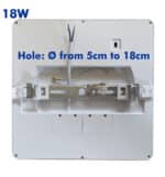 Downlight + Plaf&oacute;n LED - Cuadrado MOSS 18W AJUSTABLE CCT Color Seleccionable - Imagen 8